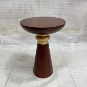 Wood And Metal Side Table